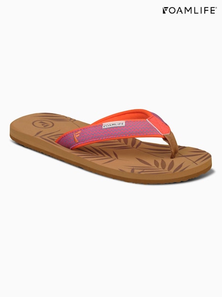 Foamlife Brown Womens Harts Flip Flops (E73694) | £35