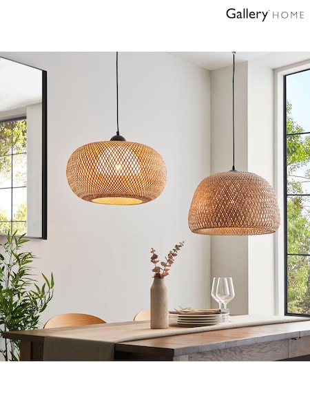 Gallery Home Black Columbus 1 Pendant Ceiling Light (E73731) | £140 - £146