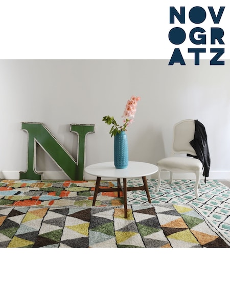 Novogratz Multi Bungalow Plush Tri Rug (E73778) | £145 - £750