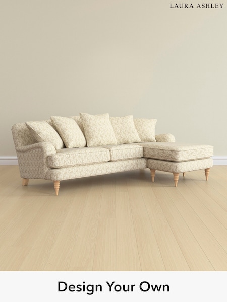Filton Leaves/Natural Lynden Scatter Back By Laura Ashley (E73928) | £2,625