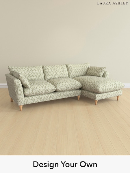 Filton Leaves/Olive Green Casterton By Laura Ashley (E73940) | £2,375