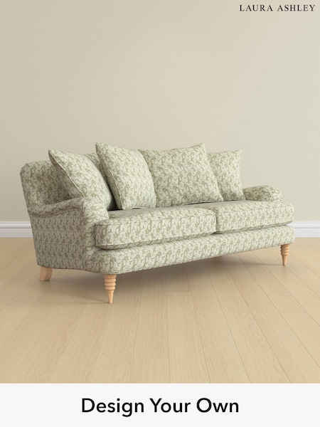 Filton Leaves/Olive Green Lynden Scatter Back By Laura Ashley (E73951) | £1,525