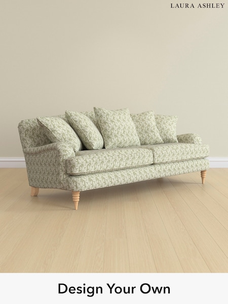 Filton Leaves/Olive Green Lynden Scatter Back By Laura Ashley (E73951) | £1,625