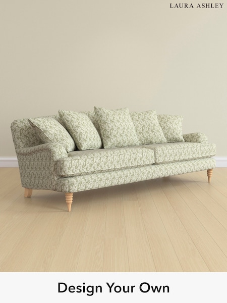 Filton Leaves/Olive Green Lynden Scatter Back By Laura Ashley (E73951) | £1,725
