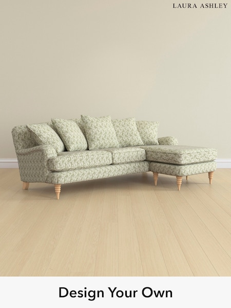 Filton Leaves/Olive Green Lynden Scatter Back By Laura Ashley (E73951) | £2,625