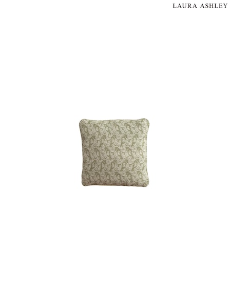 Filton Leaves/Olive Green Upholstery Cushions By Laura Ashley (E73956) | £60