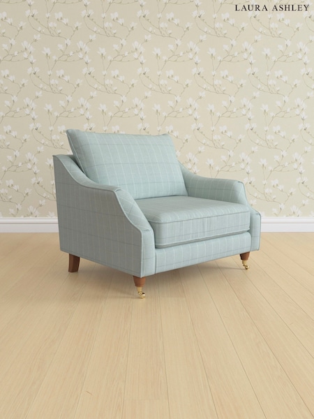 Carolyn Check/Duck Egg Beverley By Laura Ashley (E74000) | £1,050