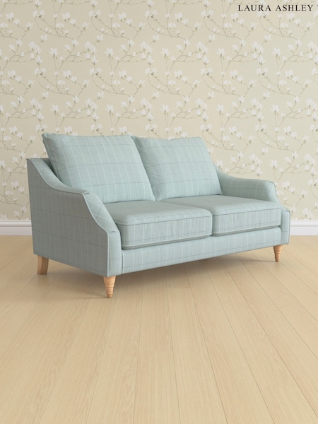 Carolyn Check/Duck Egg Beverley By Laura Ashley (E74000) | £1,400
