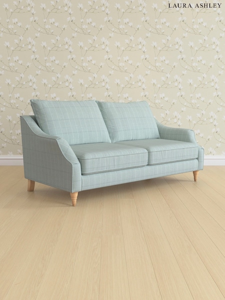 Carolyn Check/Duck Egg Beverley By Laura Ashley (E74000) | £1,500