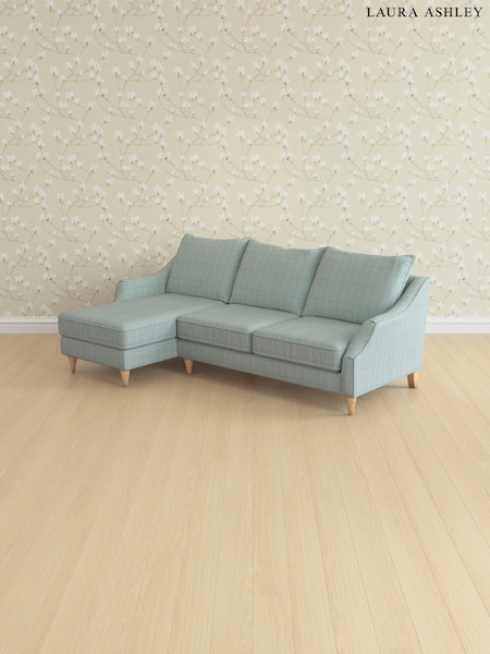 Carolyn Check/Duck Egg Beverley By Laura Ashley (E74000) | £2,275