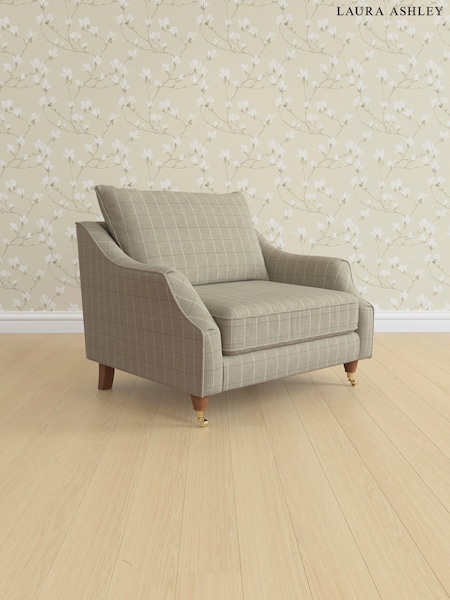 Carolyn Check/Hazelnut Natural Beverley By Laura Ashley (E74001) | £1,050