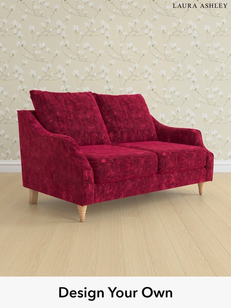 Kingsley Velvet/Cranberry Red Beverley By Laura Ashley (E74015) | £1,300