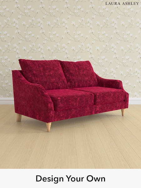 Kingsley Velvet/Cranberry Red Beverley By Laura Ashley (E74015) | £1,400