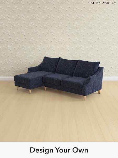 Kingsley Velvet/Midnight Navy Beverley By Laura Ashley (E74017) | £2,275