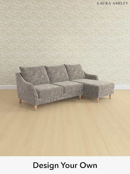 Kingsley Velvet/Pale French Grey Beverley By Laura Ashley (E74020) | £2,275