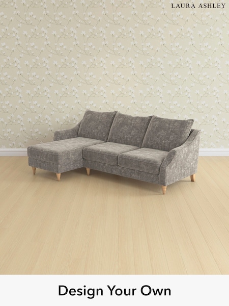 Kingsley Velvet/Pale French Grey Beverley By Laura Ashley (E74020) | £2,275