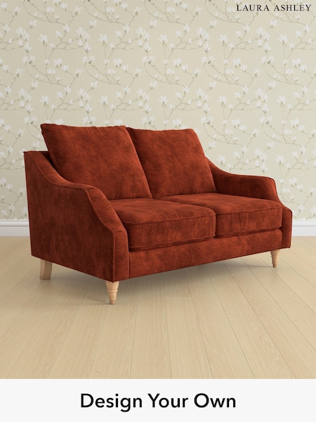 Kingsley Velvet/Terracotta Orange Beverley By Laura Ashley (E74021) | £1,300