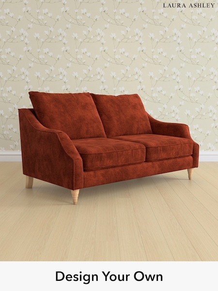 Kingsley Velvet/Terracotta Orange Beverley By Laura Ashley (E74021) | £1,400