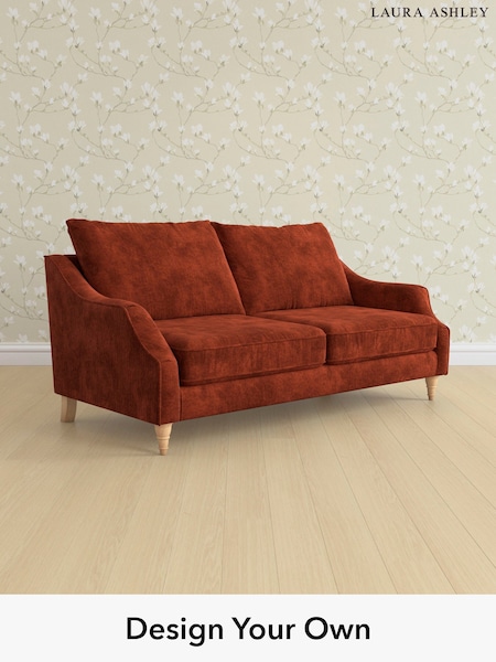 Kingsley Velvet/Terracotta Orange Beverley By Laura Ashley (E74021) | £1,500
