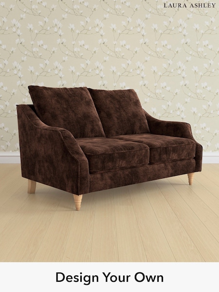 Kingsley Velvet/Chestnut Brown Beverley By Laura Ashley (E74022) | £1,300