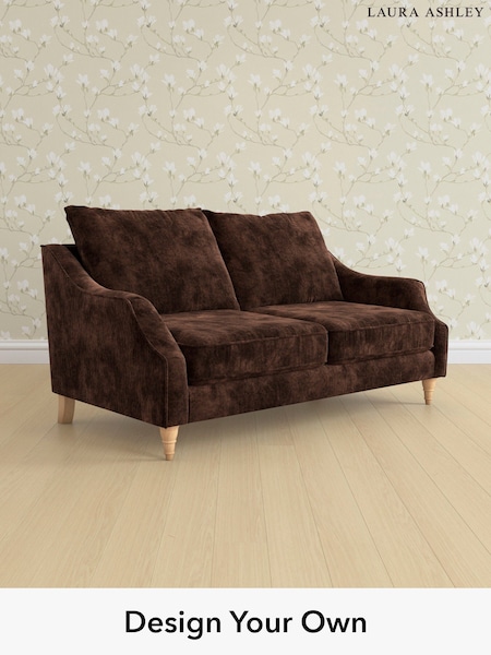 Kingsley Velvet/Chestnut Brown Beverley By Laura Ashley (E74022) | £1,400