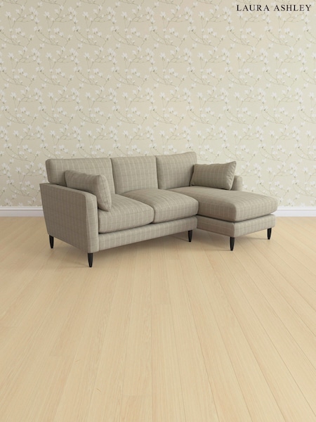 Carolyn Check/Hazelnut Natural Radcliffe By Laura Ashley (E74072) | £2,575