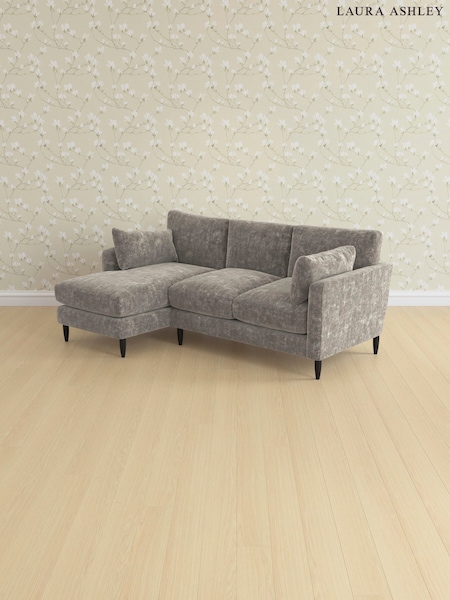 Kingsley Velvet/Pale French Grey Radcliffe By Laura Ashley (E74088) | £2,575