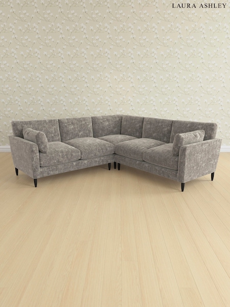 Kingsley Velvet/Pale French Grey Radcliffe By Laura Ashley (E74088) | £3,300