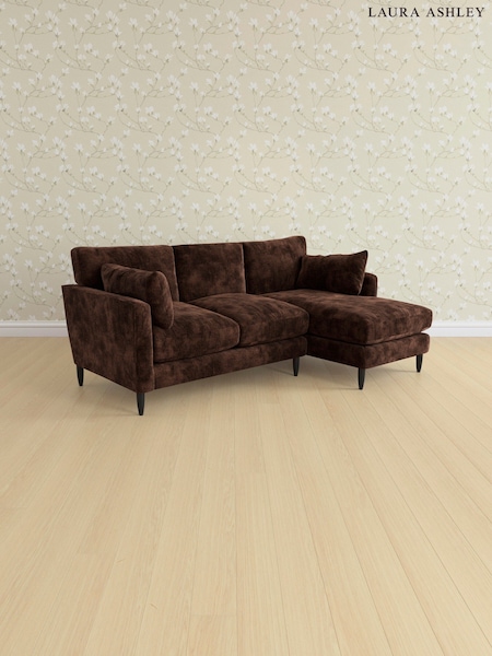 Kingsley Velvet/Chestnut Brown Radcliffe By Laura Ashley (E74089) | £2,575