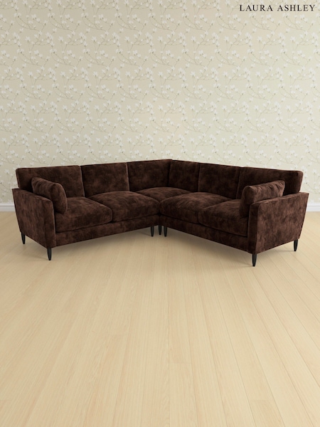 Kingsley Velvet/Chestnut Brown Radcliffe By Laura Ashley (E74089) | £3,300
