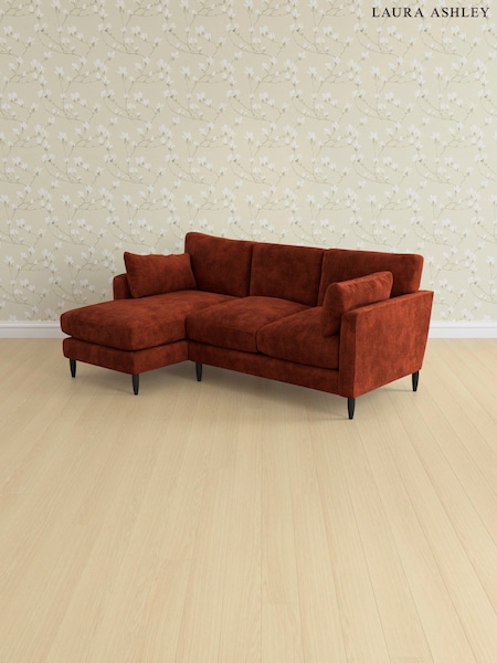 Kingsley Velvet/Terracotta Orange Radcliffe By Laura Ashley (E74091) | £2,575