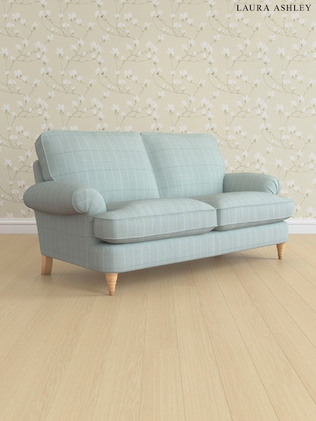 Carolyn Check/Duck Egg Beaumaris By Laura Ashley (E74123) | £1,400
