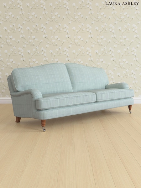 Carolyn Check/Duck Egg Lynden Scatter Back By Laura Ashley (E74124) | £1,650
