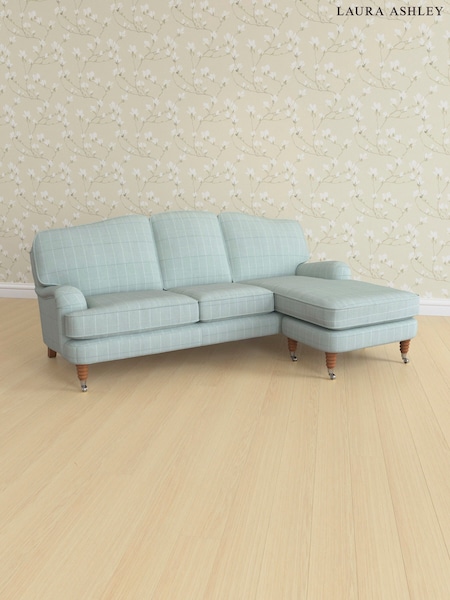 Carolyn Check/Duck Egg Lynden Scatter Back By Laura Ashley (E74124) | £2,525