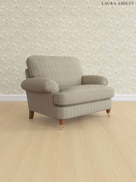 Carolyn Check/Hazelnut Natural Beaumaris By Laura Ashley (E74125) | £1,100