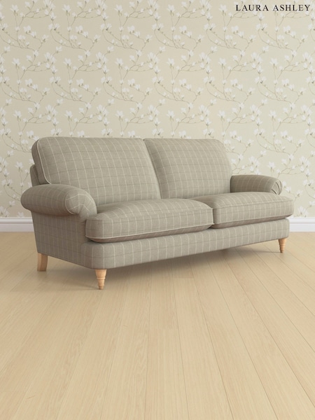 Carolyn Check/Hazelnut Natural Beaumaris By Laura Ashley (E74125) | £1,500