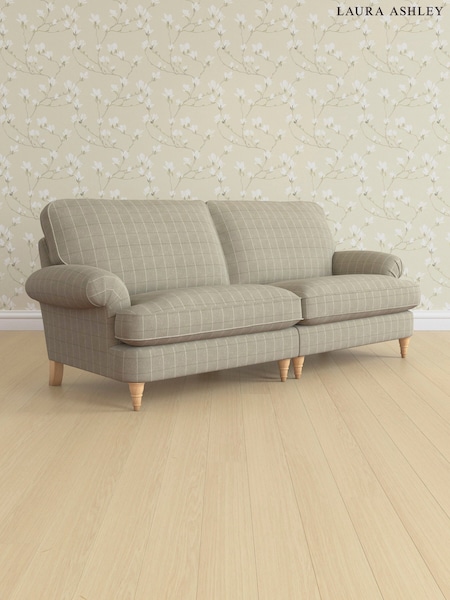 Carolyn Check/Hazelnut Natural Beaumaris By Laura Ashley (E74125) | £1,600