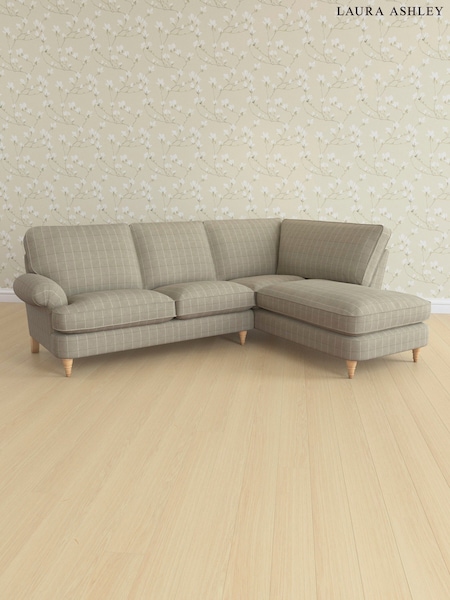 Carolyn Check/Hazelnut Natural Beaumaris By Laura Ashley (E74125) | £2,450
