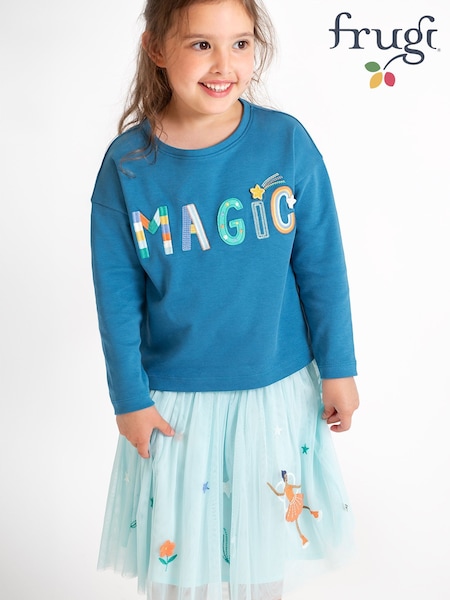 Frugi Light Blue Scarlet Twirly Skirt (E74356) | £31 - £33