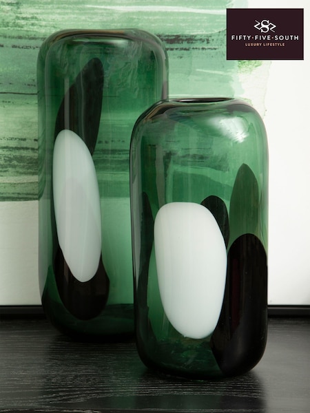 Fifty Five South Green Hania Vase (E74587) | £85
