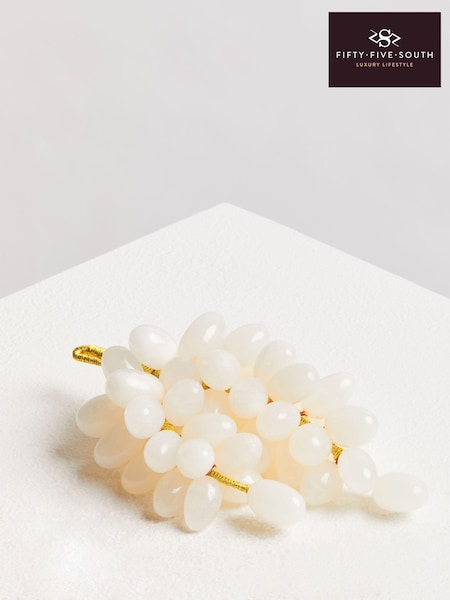 Fifty Five South White Oleena Onyx Decorative Ornaments Grapes (E74592) | £35