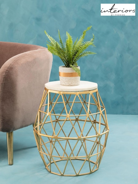 Interiors by Premier Grey Fiori Boston Fern Succulent (E74596) | £45