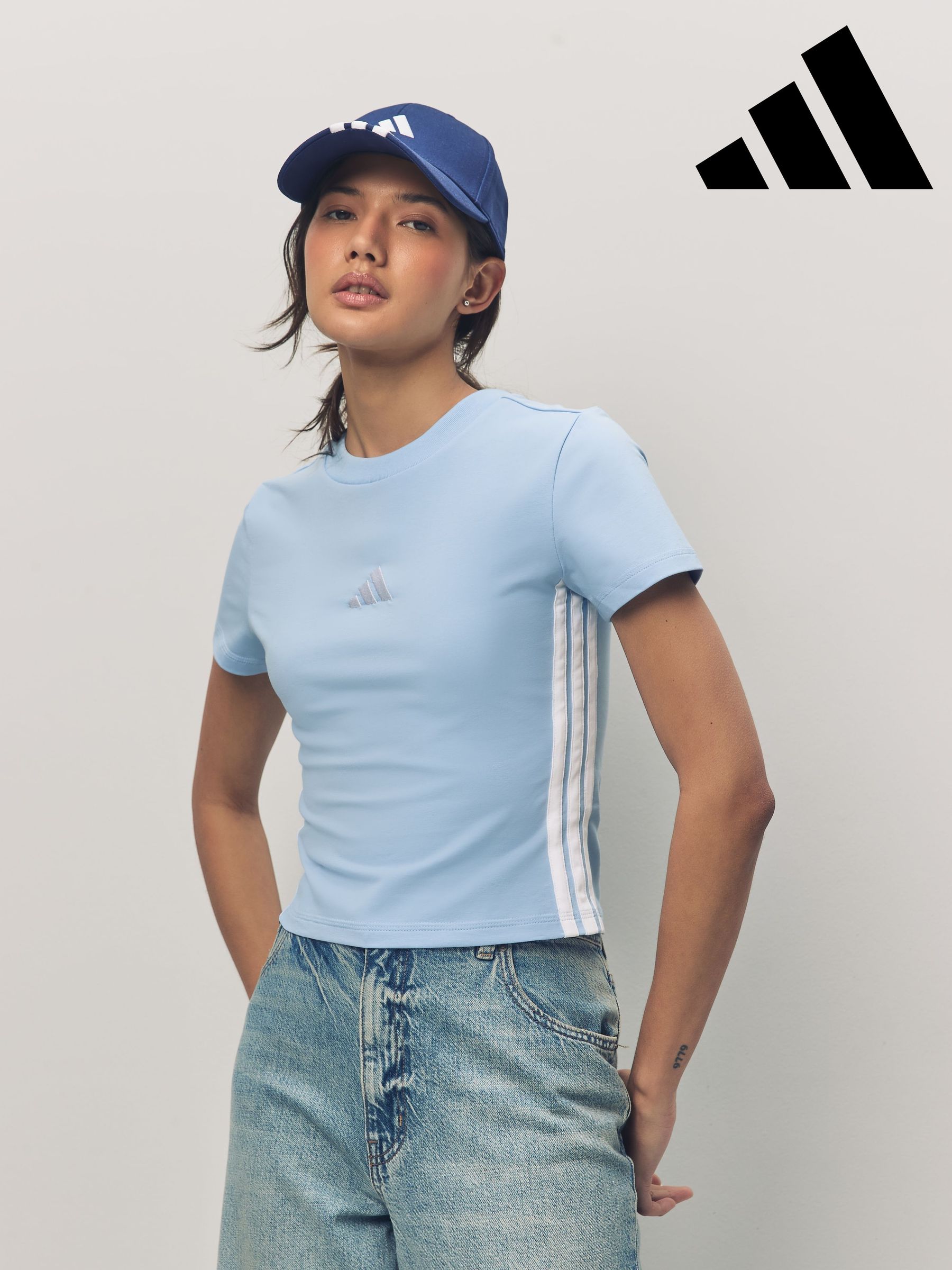 baby blue adidas top