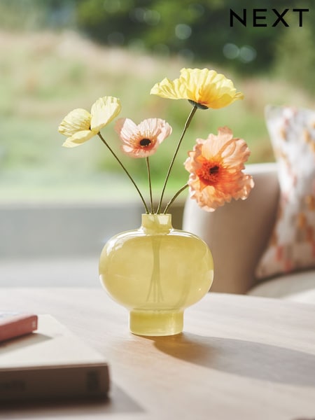 Yellow Artificial Spring Floral Arrangment (E74749) | £14