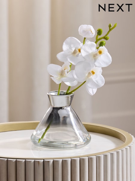 White White Artificial Orchid (E74755) | £12