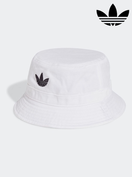 adidas Originals White Trefoil 100% Cotton Bucket Bag (E74760) | £11
