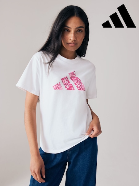 adidas Pink 100% Cotton T-Shirt (E74770) | £20