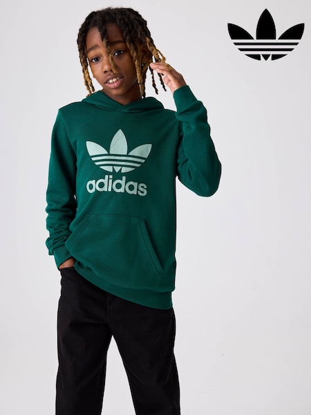 adidas originals Green Trefoil Hoodie (E74847) | £35