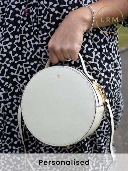 LRM Goods Personalised Leather Rosie Circle Bag (E75059) | £78