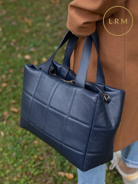 LRM Goods Personalised Leather Lola Tote Bag (E75064) | £155